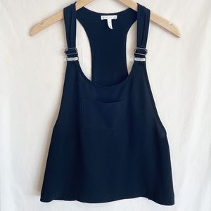 Oversized Lightweight Buckle Straps Black Tank